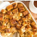 Pinterest image for french toast casserole