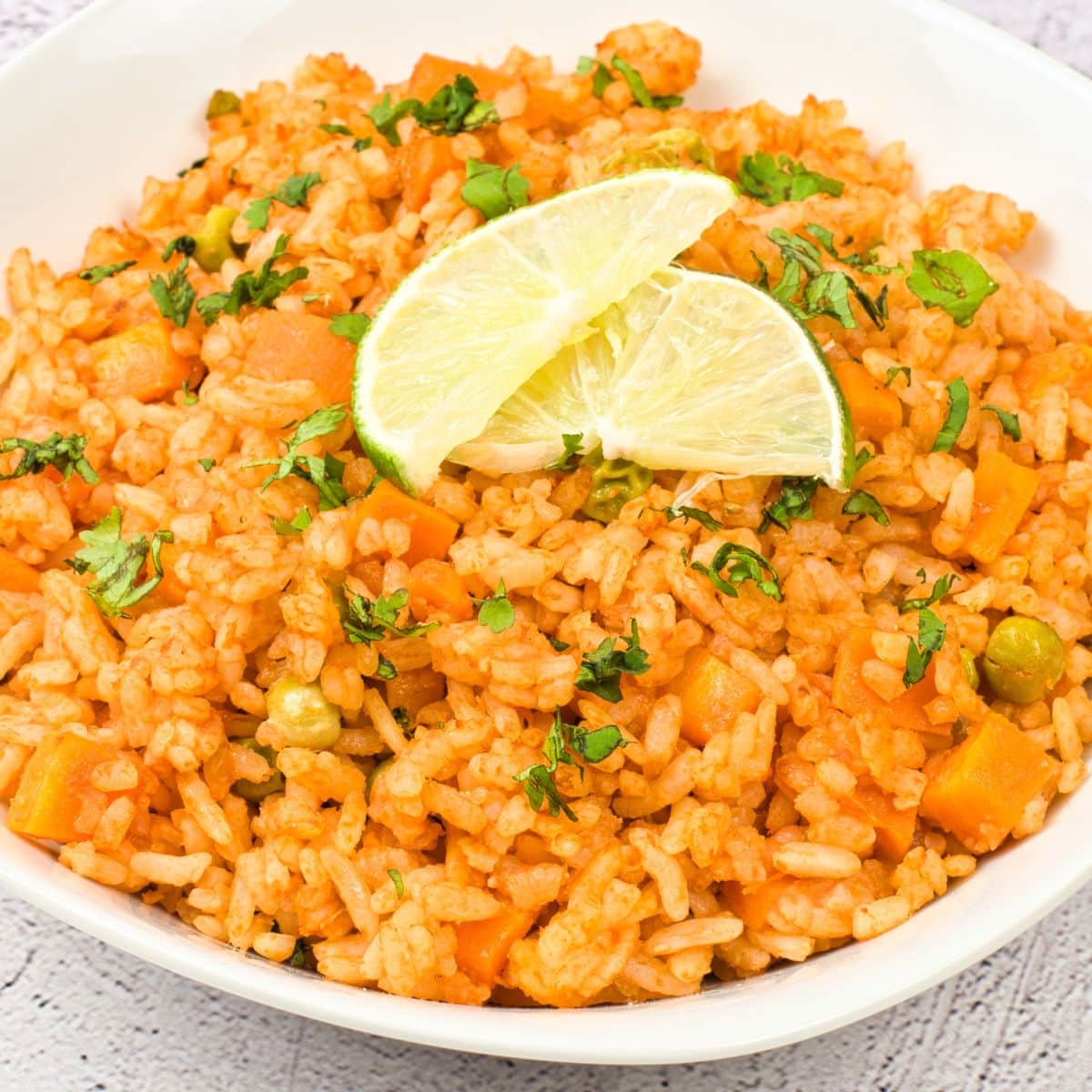 A bowl of Mexican red rice