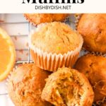 Gluten-free dairy-free morning glory muffins on wire rack
