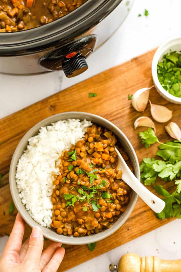 Easy Slow Cooker Lentil Curry at Danny Harris blog