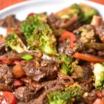 A plate of venison stir fry.