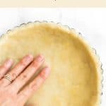 Pinterest image for flaky gluten-free pie crust