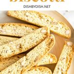 Pinterest image for almond biscotti
