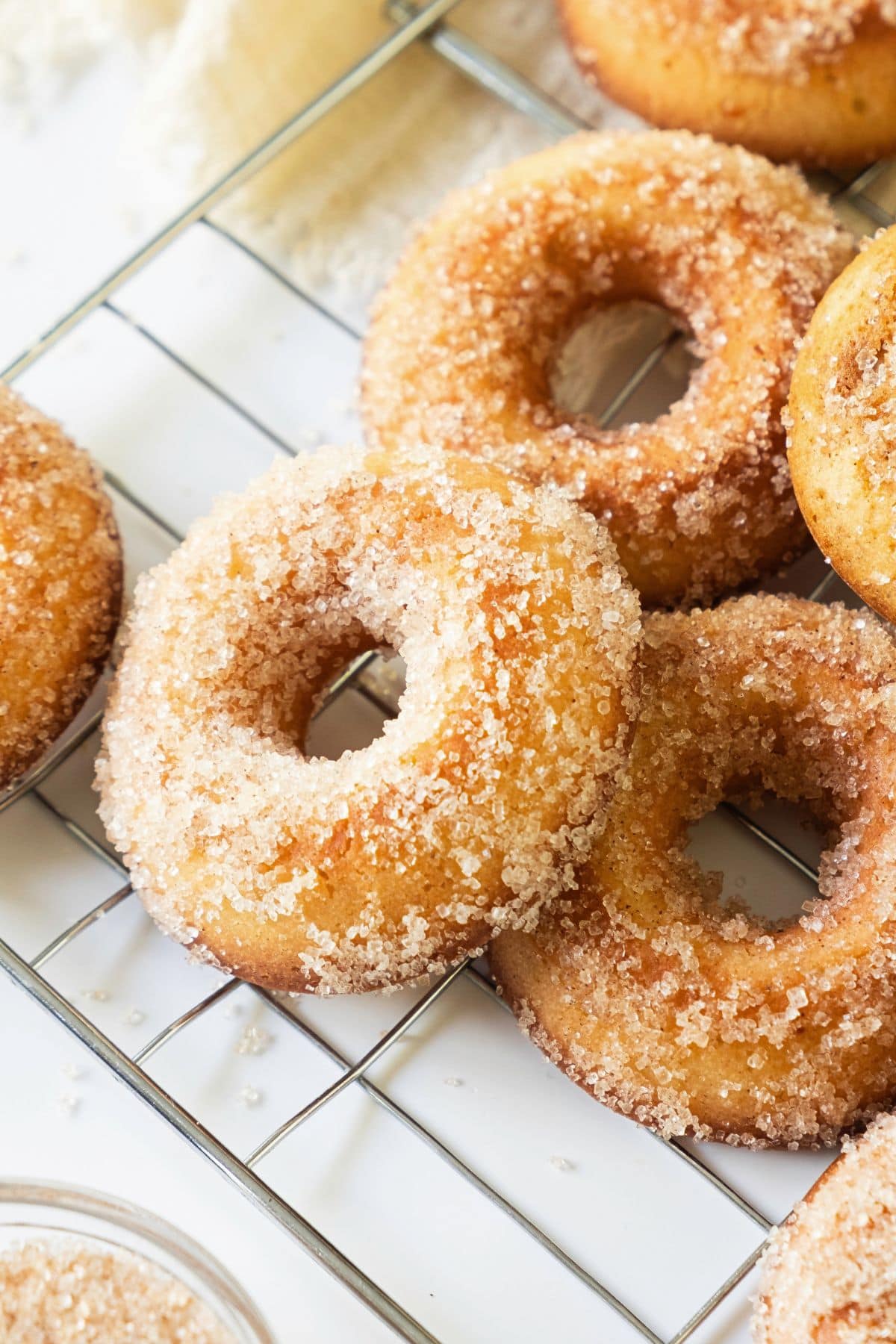 Top down view of gf cider donuts