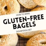 Collage of images of bagels.