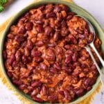 A bowl of gluten-free baked beans