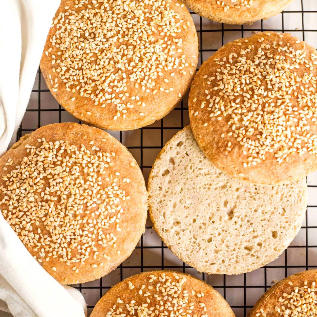 Soft, Fluffy Gluten-Free Burger Buns (Dairy-Free)