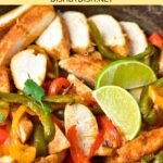 Up close shot of gluten-free fajitas in skillet