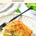 A plate of chicken casserole bake