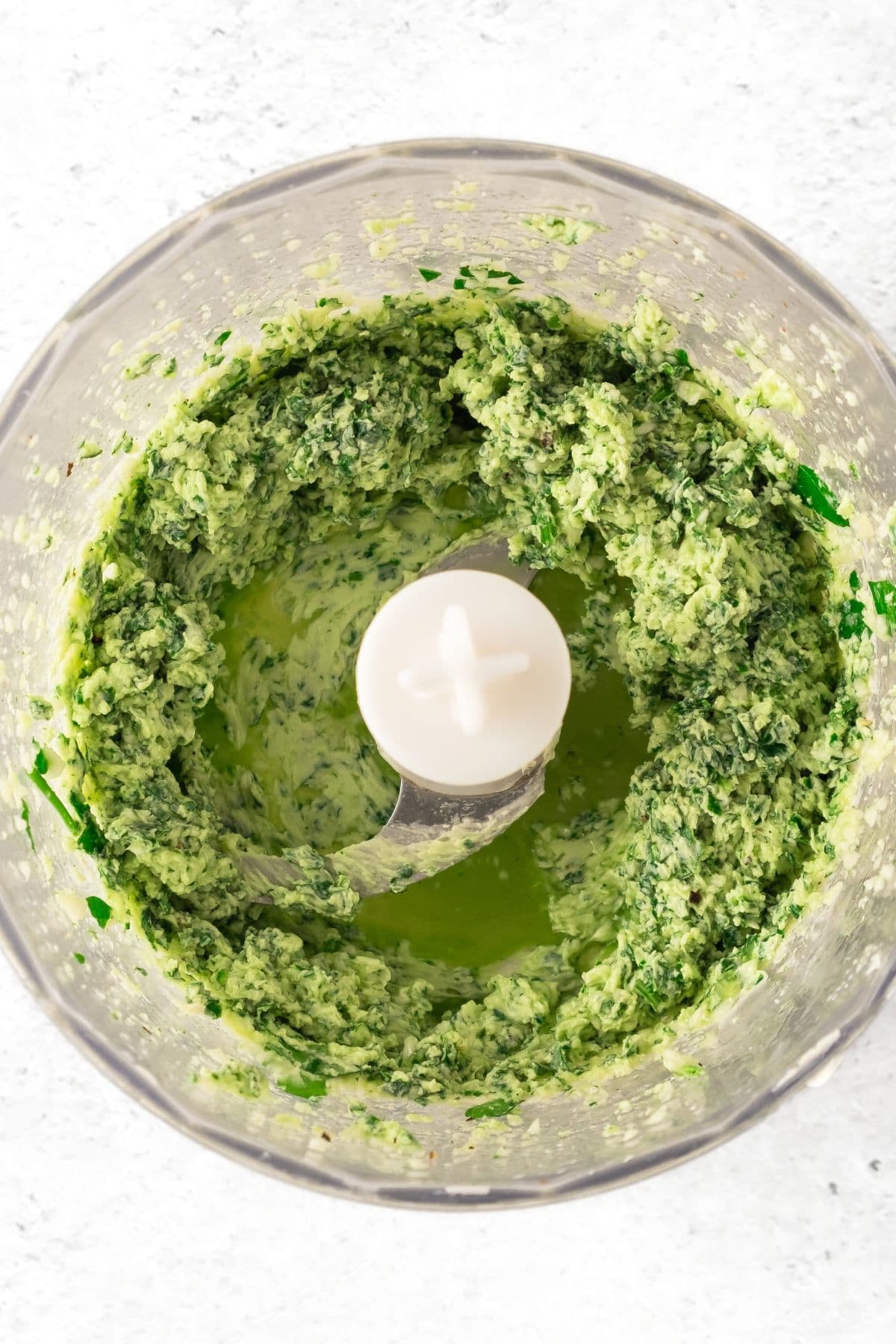 Garlic parsley butter in food processor