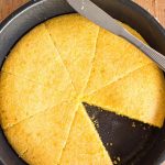 Pinterest image for skillet cornbread
