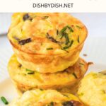 A stack of gluten-free cottage cheese muffins