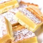Up close shot of lemon bars