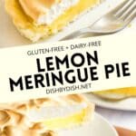 Collage of images of lemon meringue pie