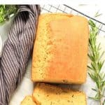 Pinterest image for rosemary cornbread