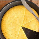 Pinterest image for easy skillet cornbread