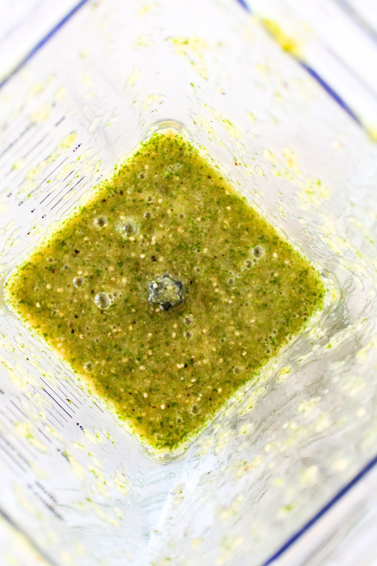 Mexican green sauce in blender