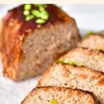 Half-sliced turkey meatloaf