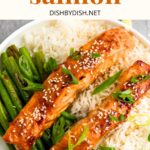 Gluten-free teriyaki salmon bowl.