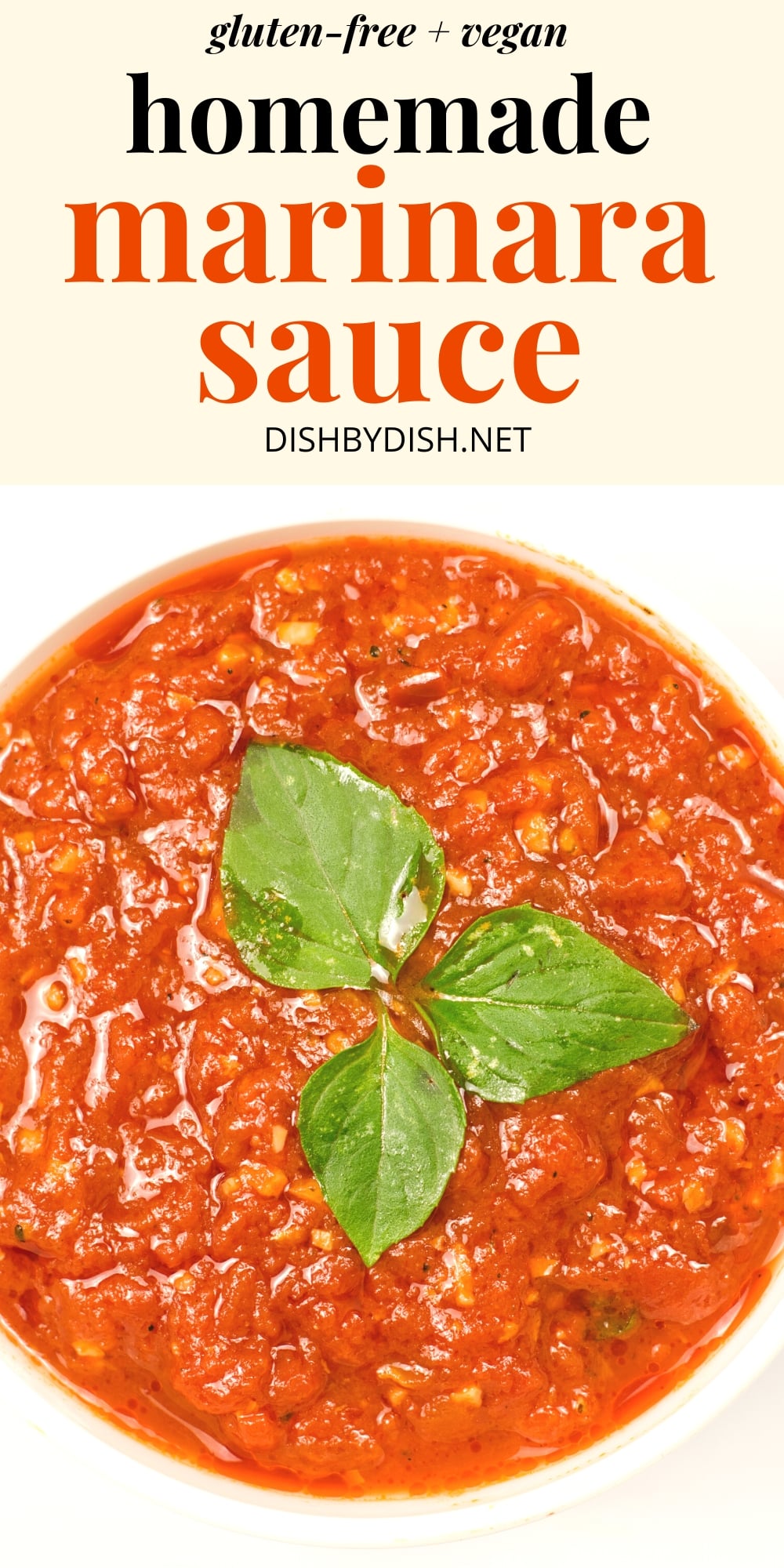 Hearty Marinara Sauce (GlutenFree, Vegan) Dish by Dish