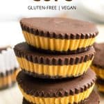 Pinterest image for peanut butter cups