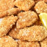 Up close view of turkey nuggets