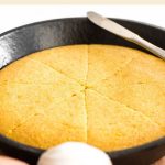 Pinterest image for skillet cornbread