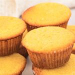A plate of almond flour corn muffins