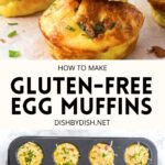 Collage of gluten-free egg muffins