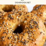 A stack of everything bagels