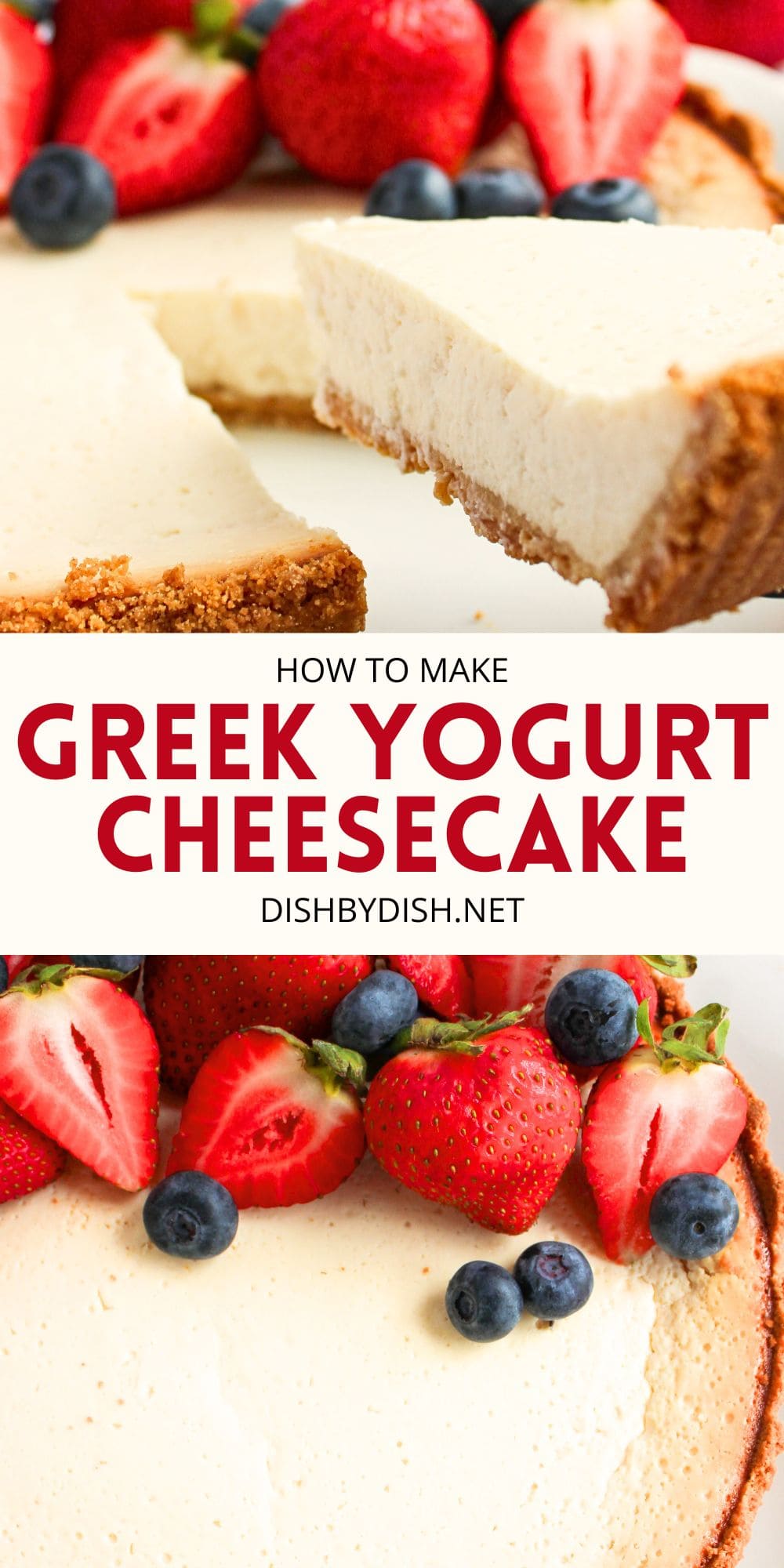 Easy Greek Yogurt Cheesecake (Gluten-Free) - Dish by Dish