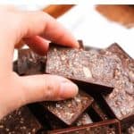 pinterest image for homemade chocolate
