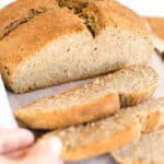 Easy Irish Brown Bread (Gluten-Free, Vegan)