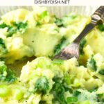 Scooping up a spoonful of Irish mashed potatoes