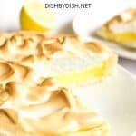 A half-eaten lemon meringue pie.