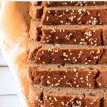 Slice bread on parchment-lined wire rack