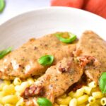 A bowl of marry me chicken pasta