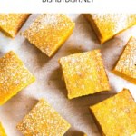 Top down image of gluten free pumpkin bars.