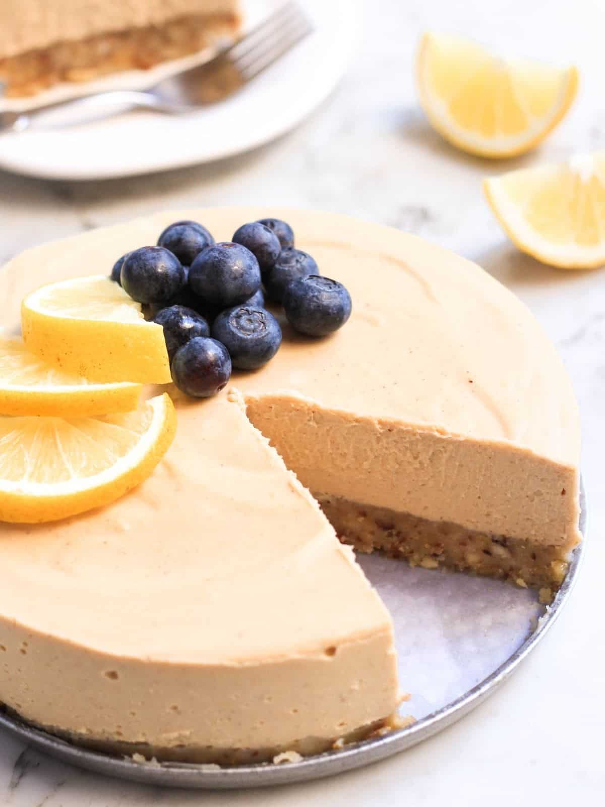 Lemon Cheesecake (No-Bake!)