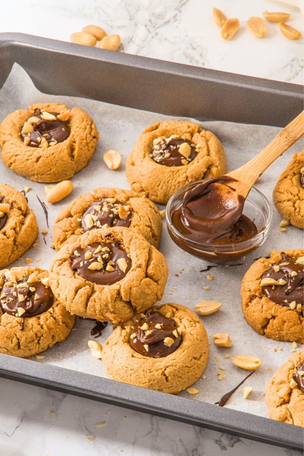 Peanut Butter Chocolate Thumbprint Cookies (Gluten-Free, Dairy-Free ...
