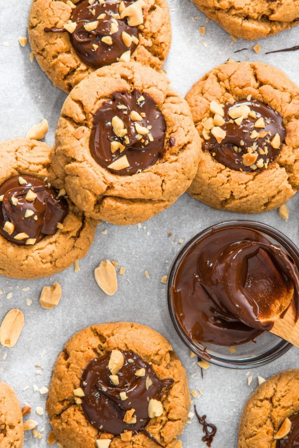 Peanut Butter Chocolate Thumbprint Cookies (Gluten-Free, Dairy-Free ...