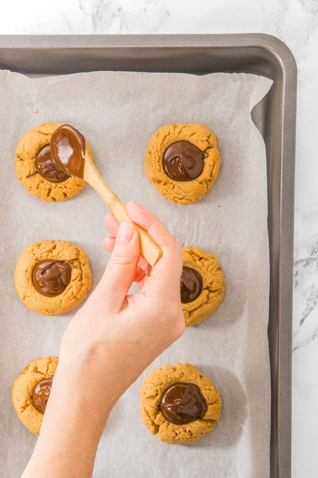 Peanut Butter Chocolate Thumbprint Cookies (Gluten-Free, Dairy-Free ...