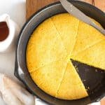 Pinterest image for skillet cornbread