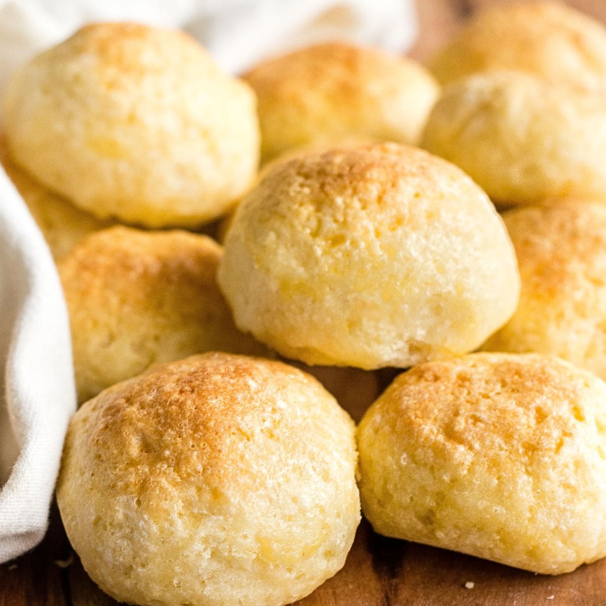 Up close view of soft gluten-free rolls