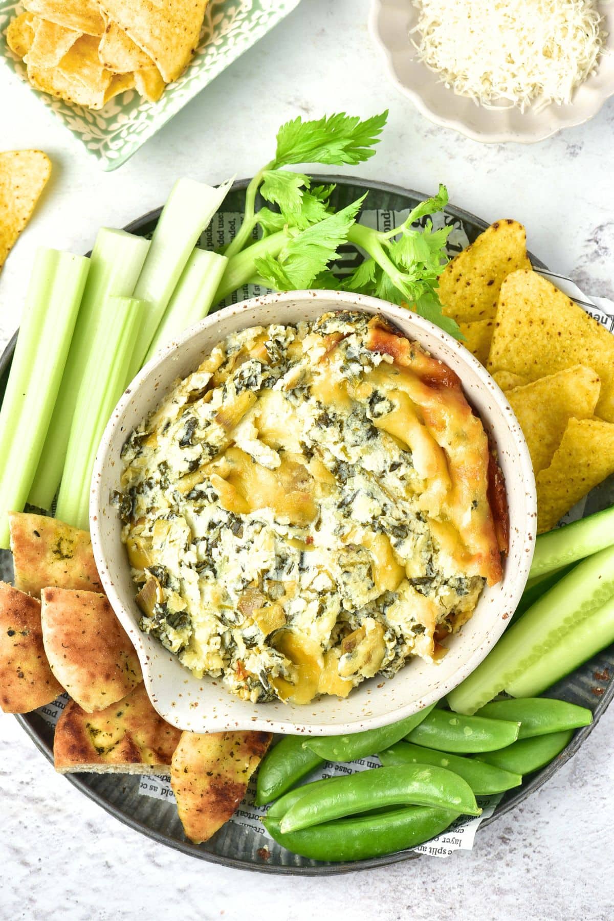 Artichoke Spinach Dip (Gluten-Free, No-Mayo)