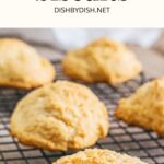 Gluten-free biscuits cooling on wire rack.