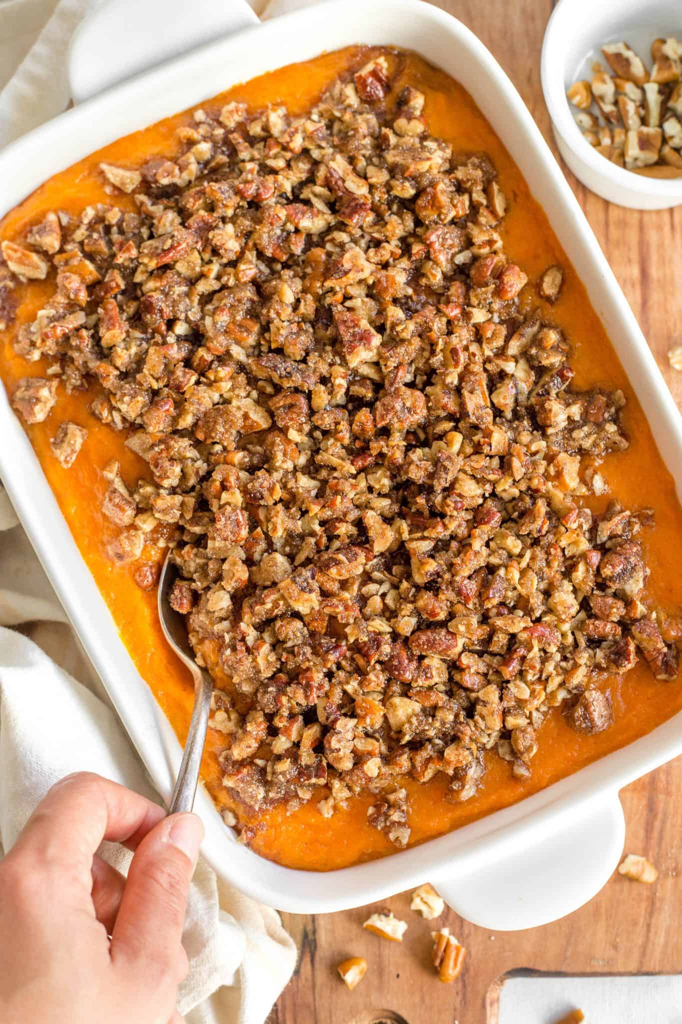 Gluten-Free Sweet Potato Casserole (Dairy-Free) - Dish by Dish