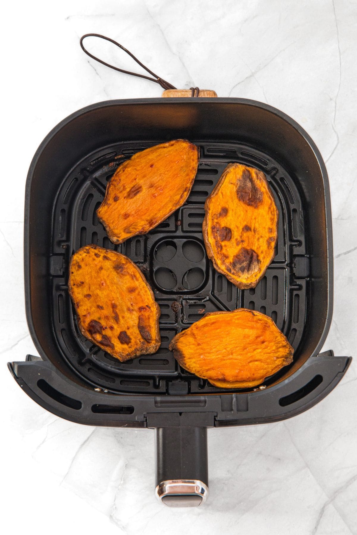 Air fried sweet potato toast
