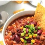 Pinterest image for chili con carne