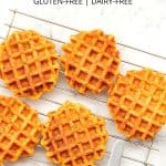 Pinterest image for pumpkin waffles
